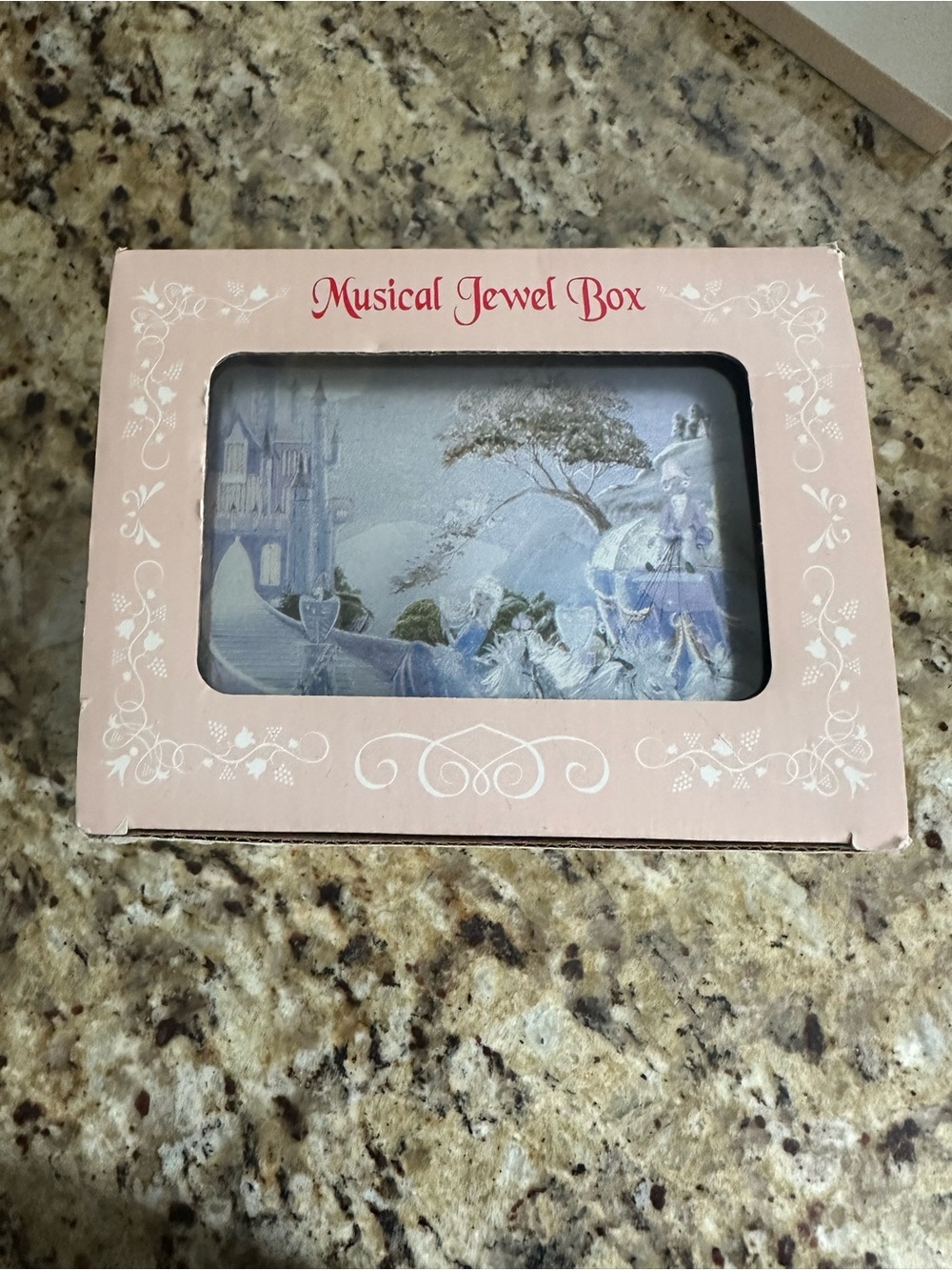 & Other Stories Pink Musical Jewel Box with Blue Interior Scene
